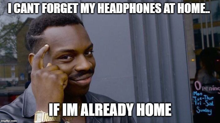 Headphones Home Workout Meme
