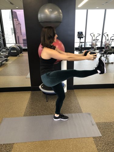 Toe Touches With Weighted Lunge 2