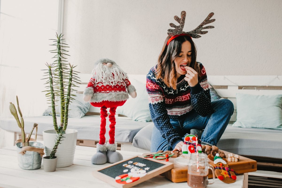 Woman Eating Sweets