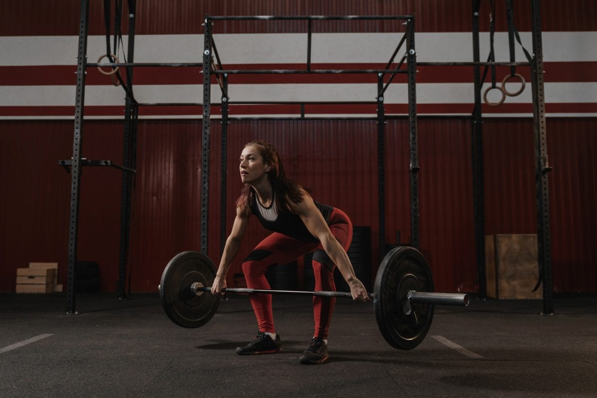 Woman Doing Deadlift