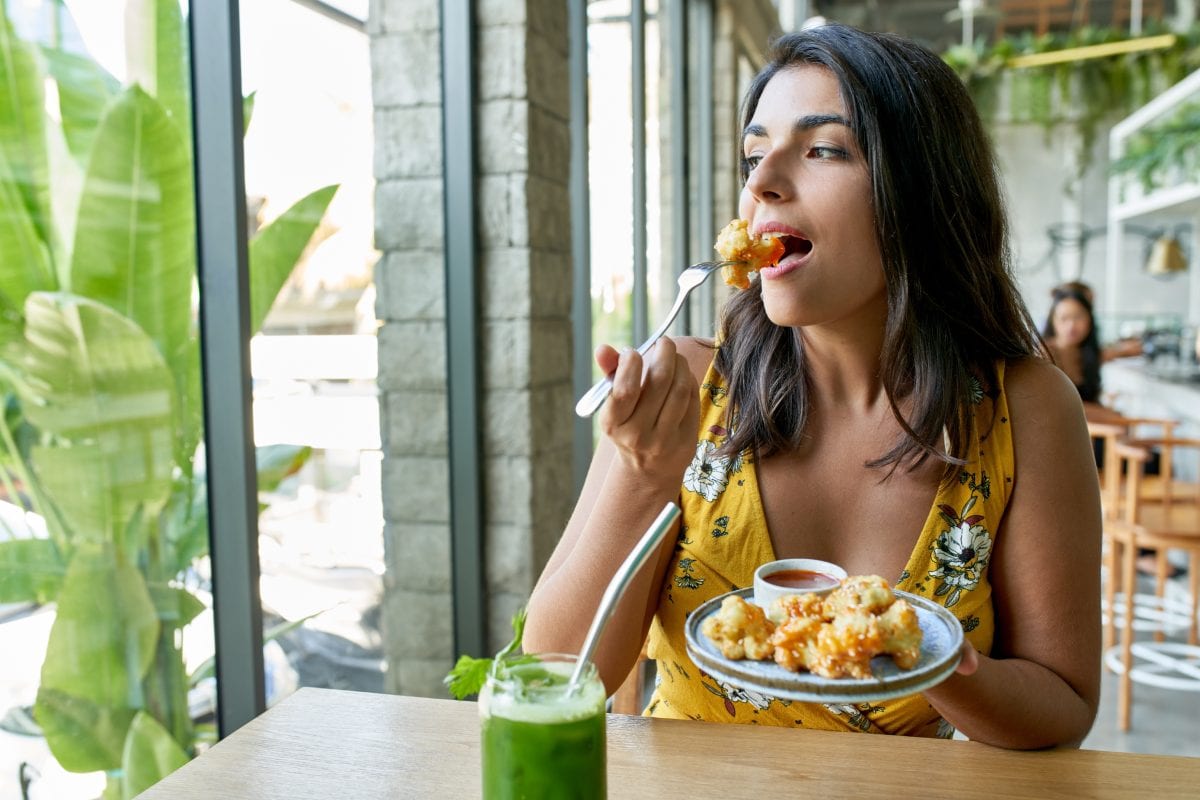 Woman Eating Healthy