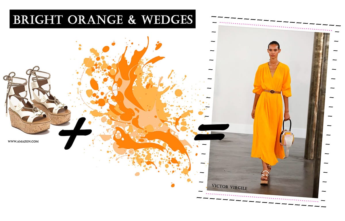 Bright Orange & Wedges