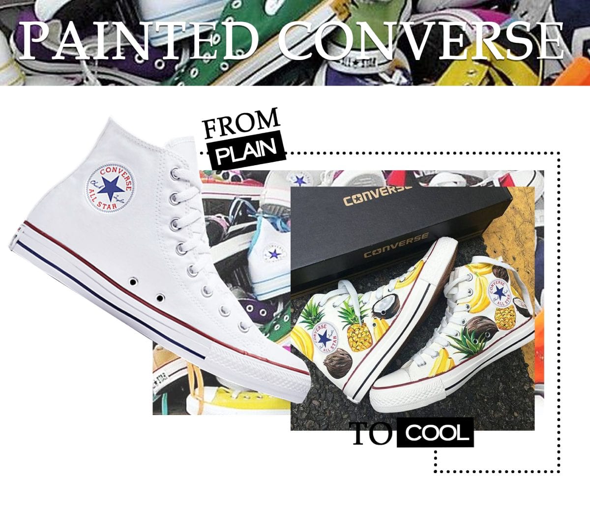 Upcycle Clothes - Painted Converse