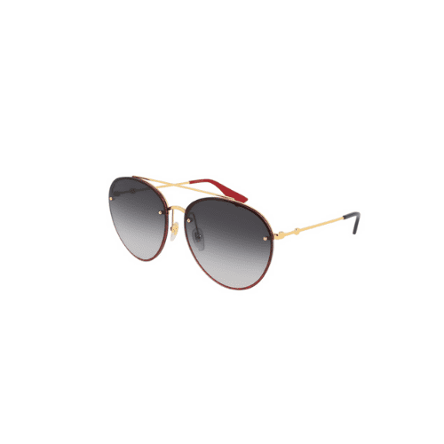 Sunglasses black gold and red