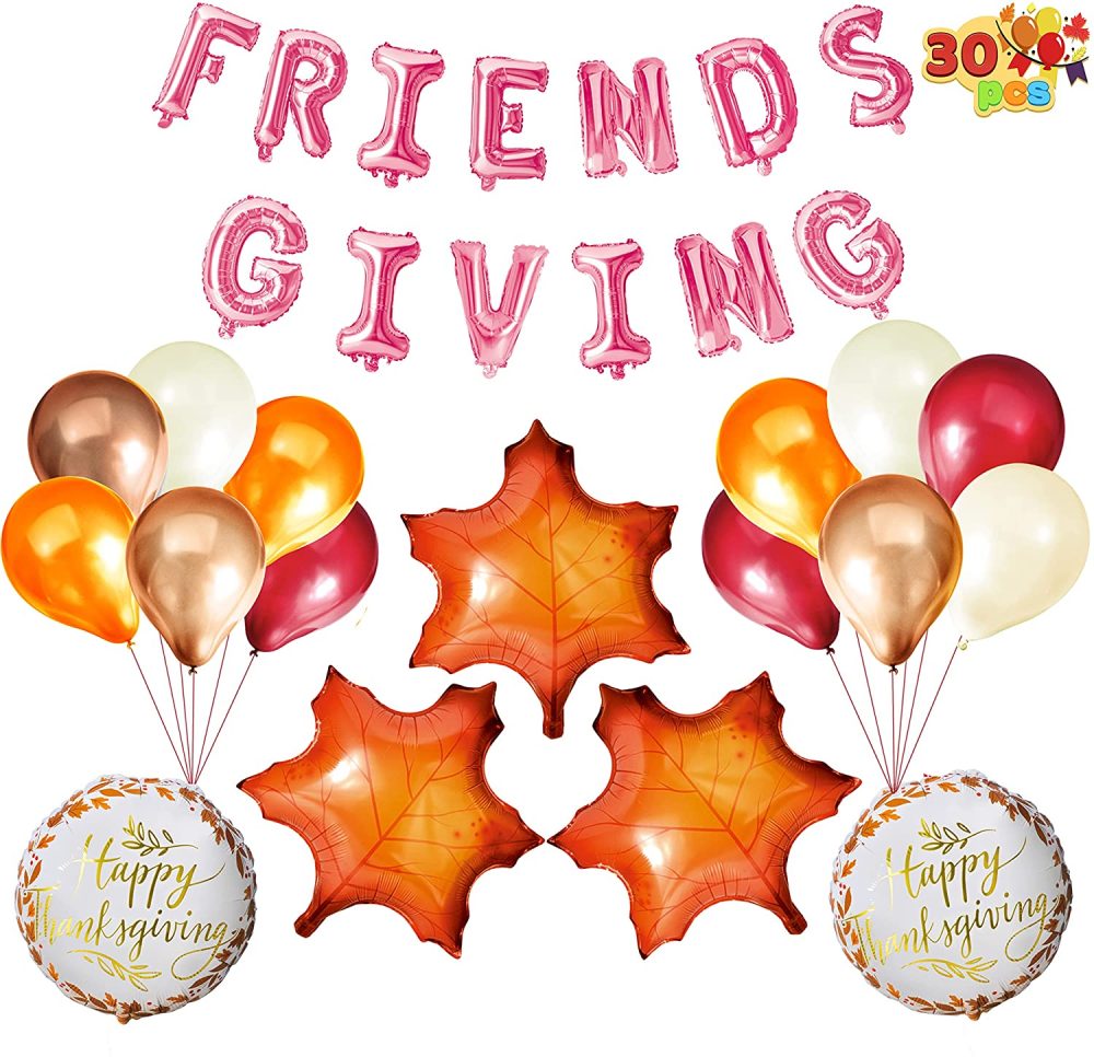 friendsgiving banner for thanksgiving party guide