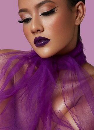 purple makeup