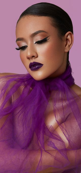purple makeup