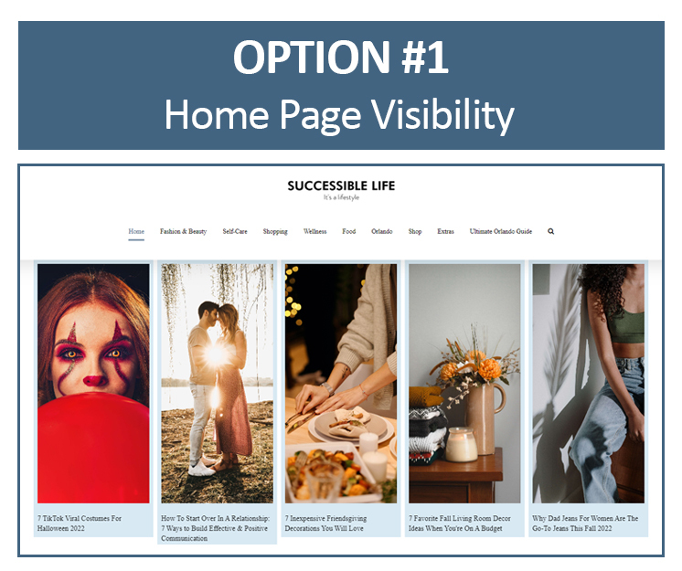 Guest Post (Visible From the Home Page) - Premium Package