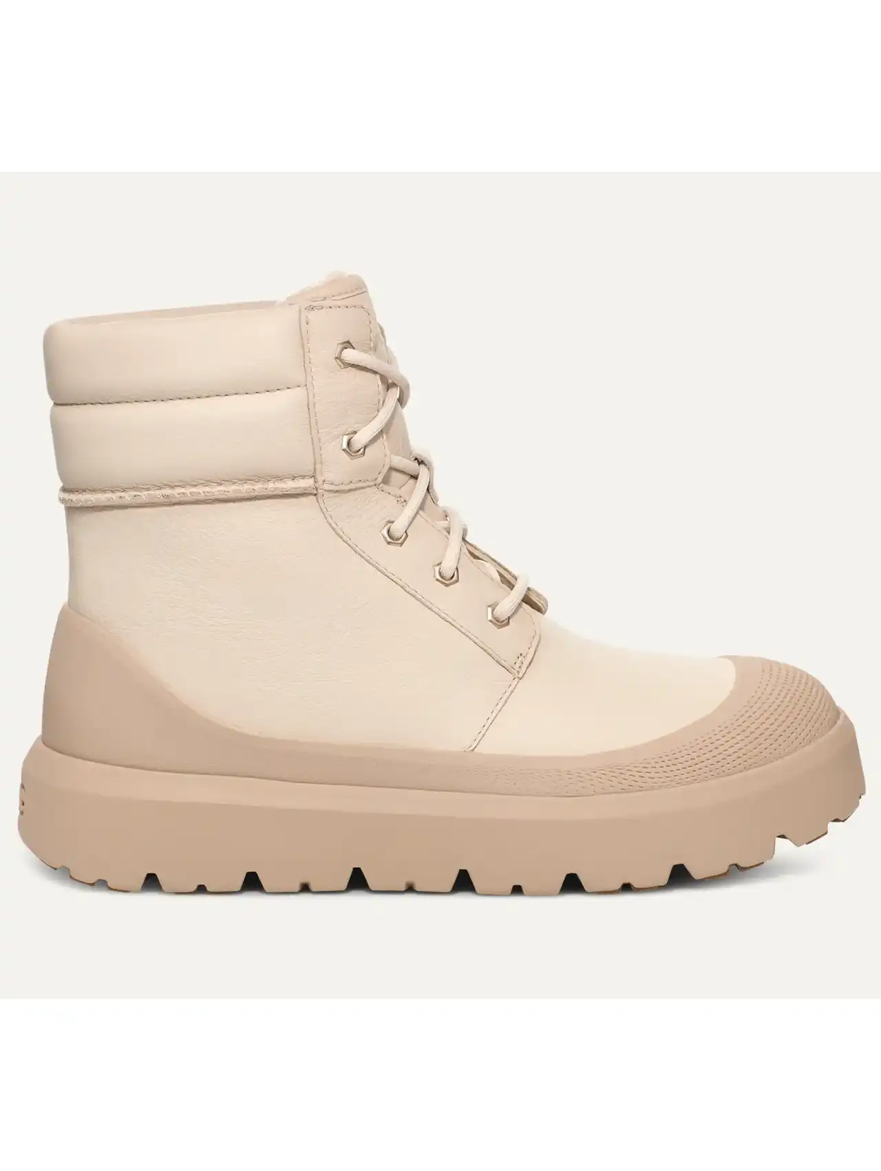 Bota beige con suela de goma antideslizante, botas de invierno para mujer resistentes al frío