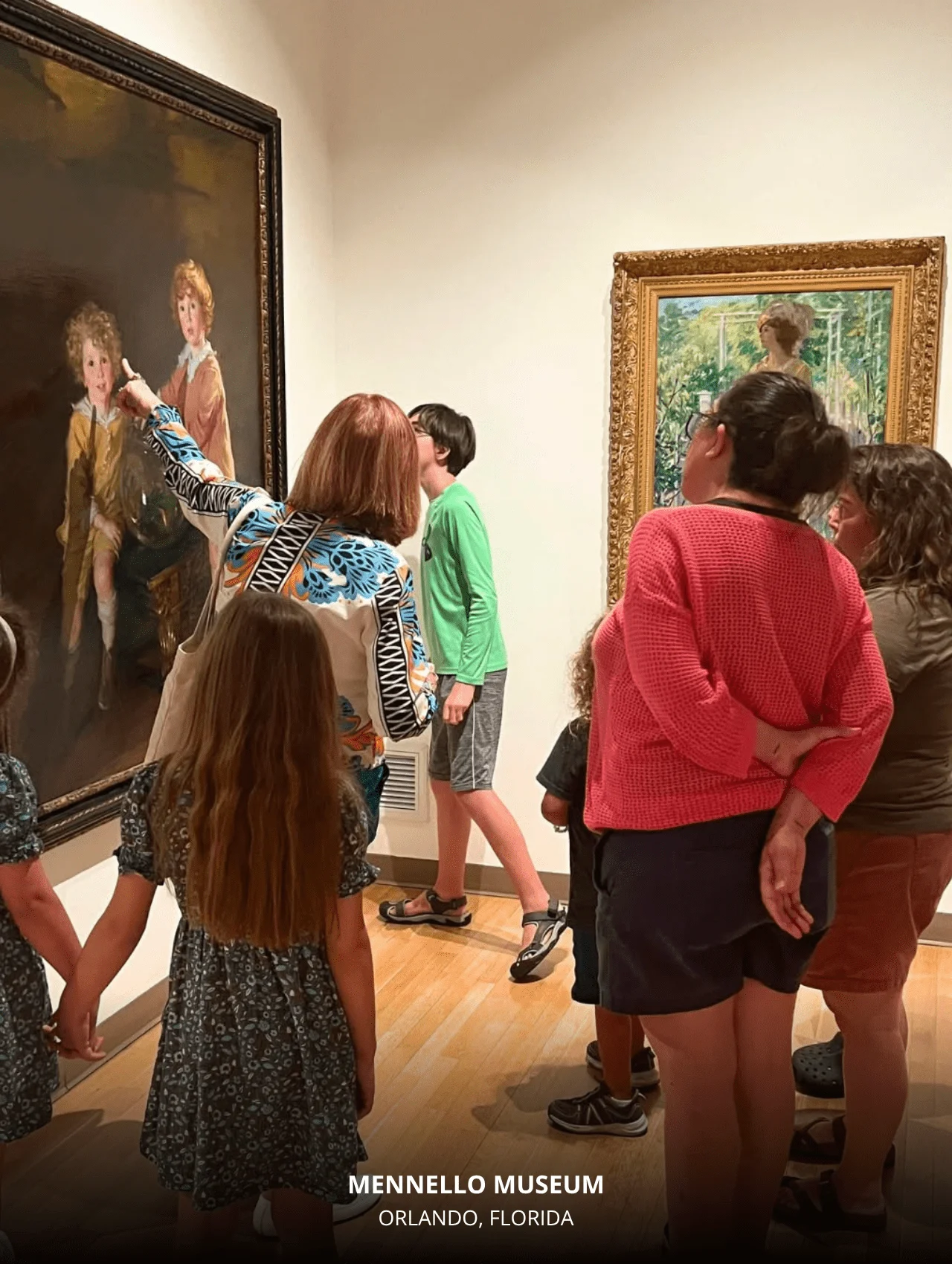 Mennello Museum with families viewing artwork – Title: 17 Interesting and Exciting Things to Do in Orlando with Kids