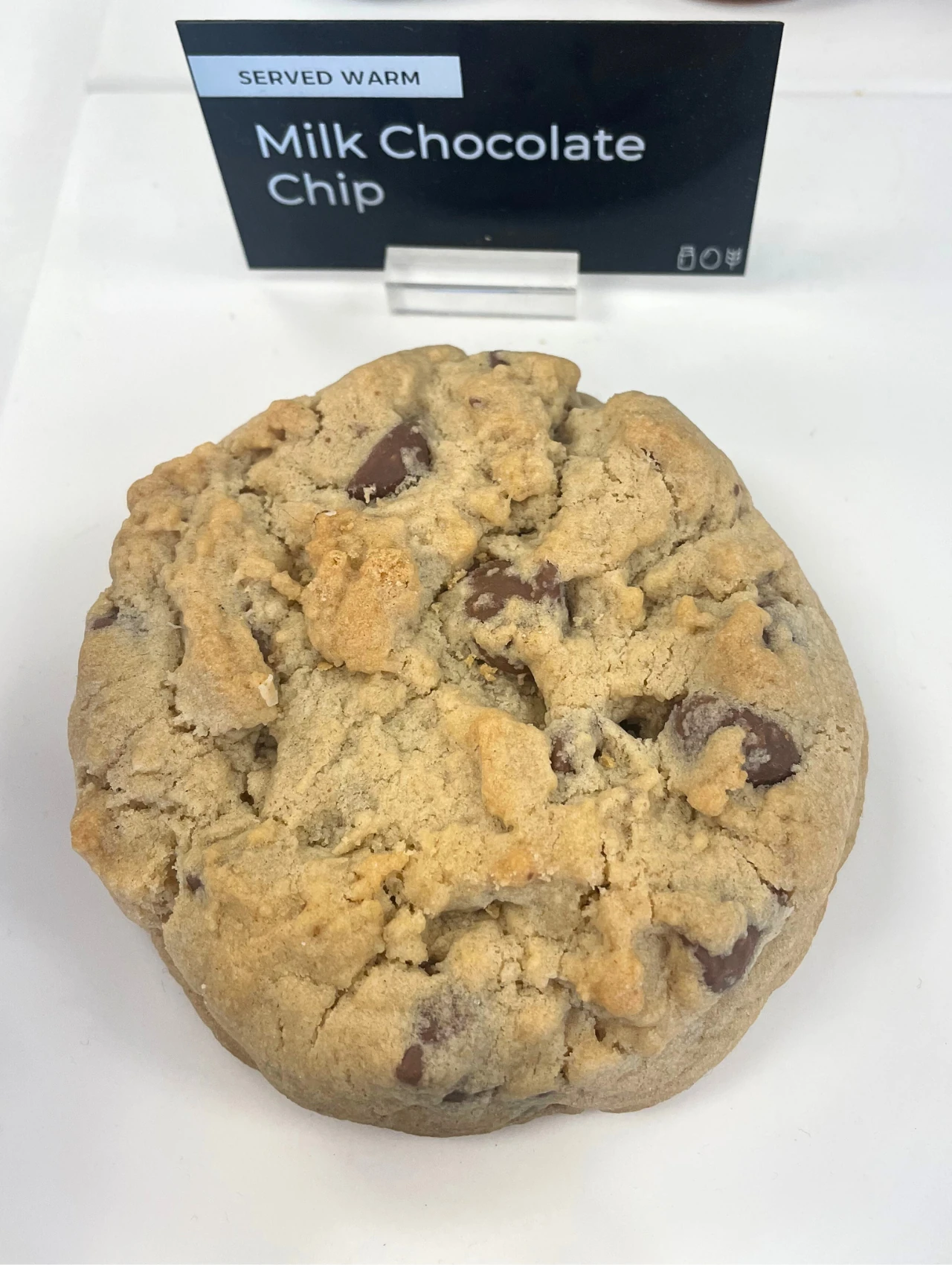 Milk Chocolate Chip cookie served warm – Crumbl Cookies Orlando