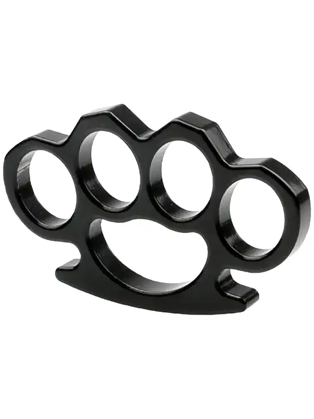 a black knuckle duster