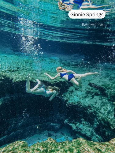 Ginnie Springs natural spring near Orlando, popular for crystal-clear waters and outdoor activities, one of the hidden gems among Orlando tourist attractions.