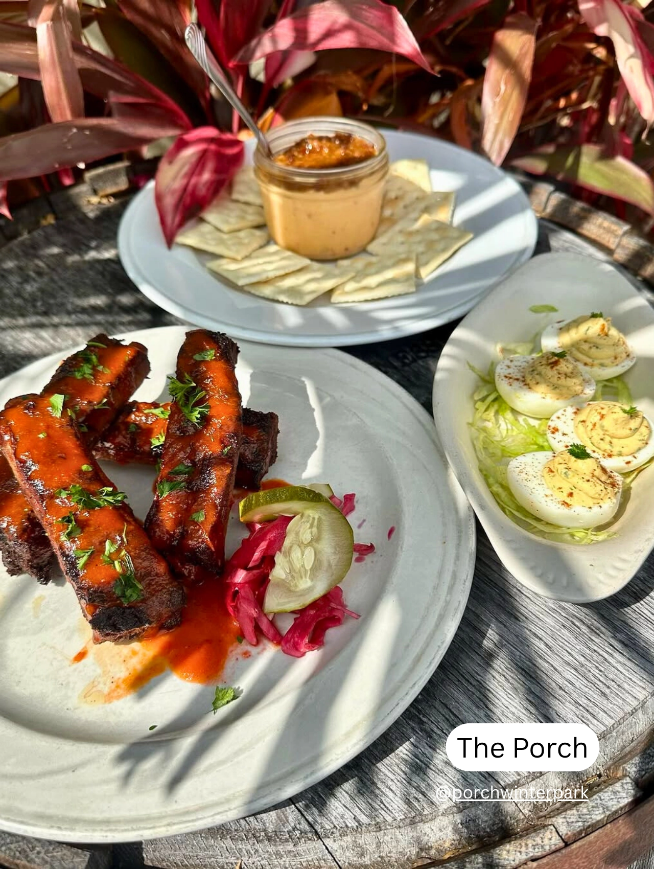 The Porch Winter Park, a laid-back pet friendly restaurant with a modern exterior.