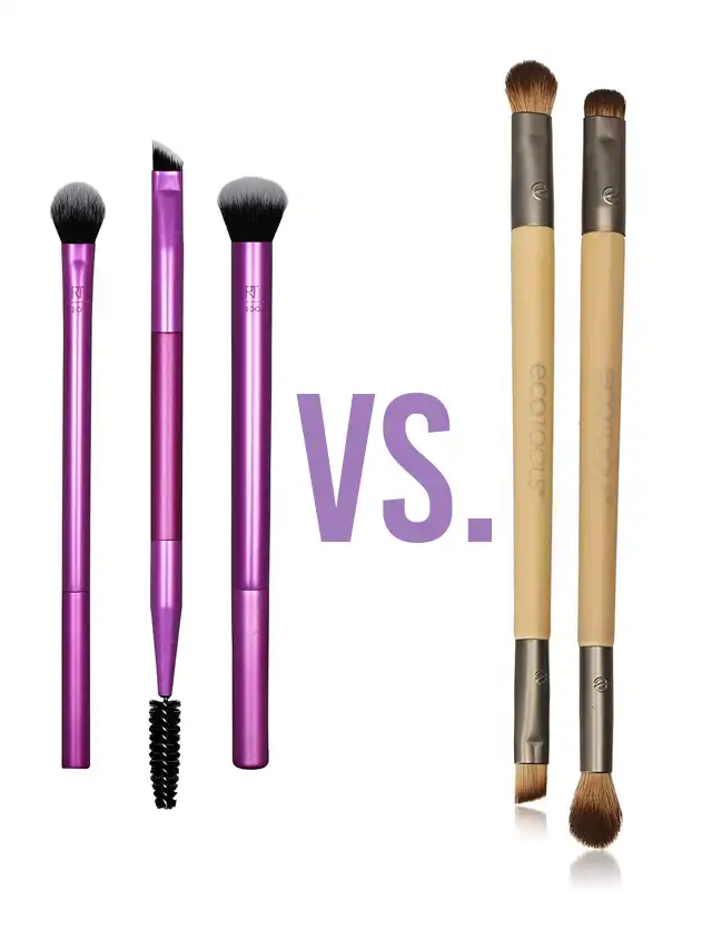 a comparison of different makeup brushes