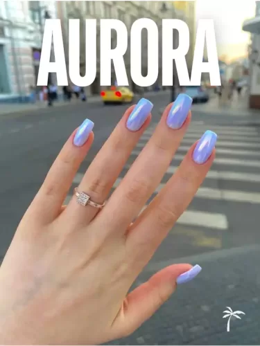 uñas efecto aurora