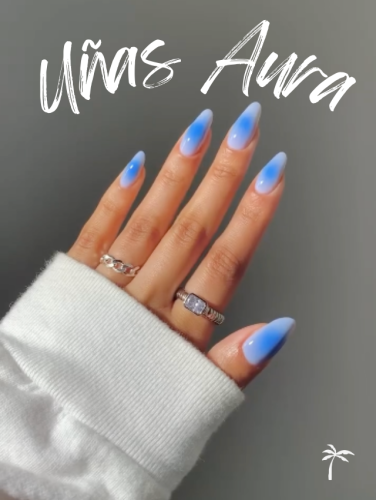 efecto aura en uñas