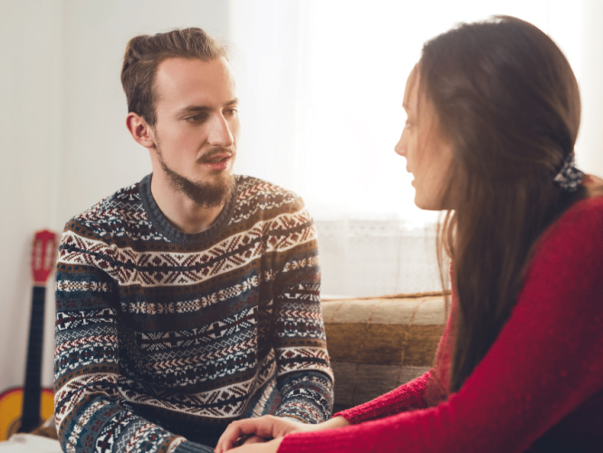 green flags en una relación