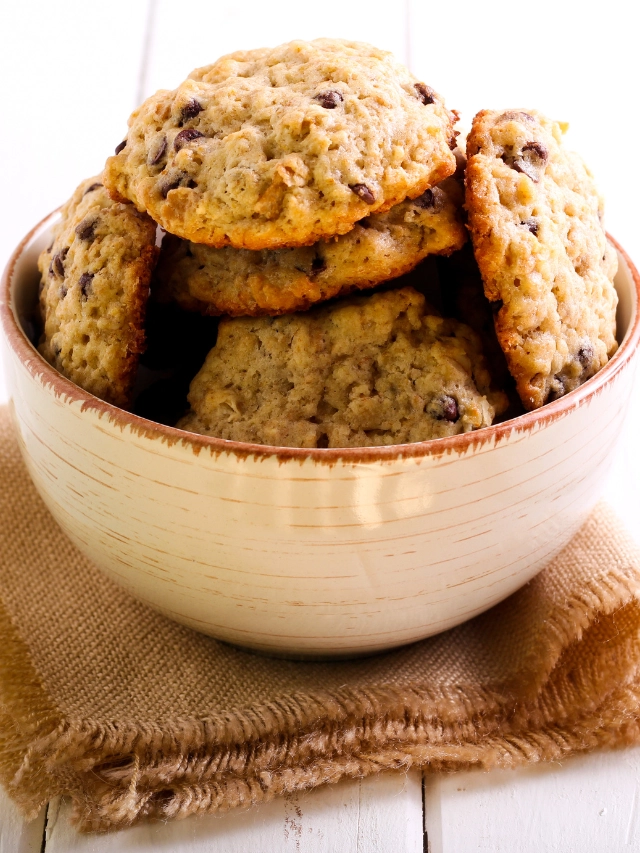 galletas de avena con chispas de chocolate