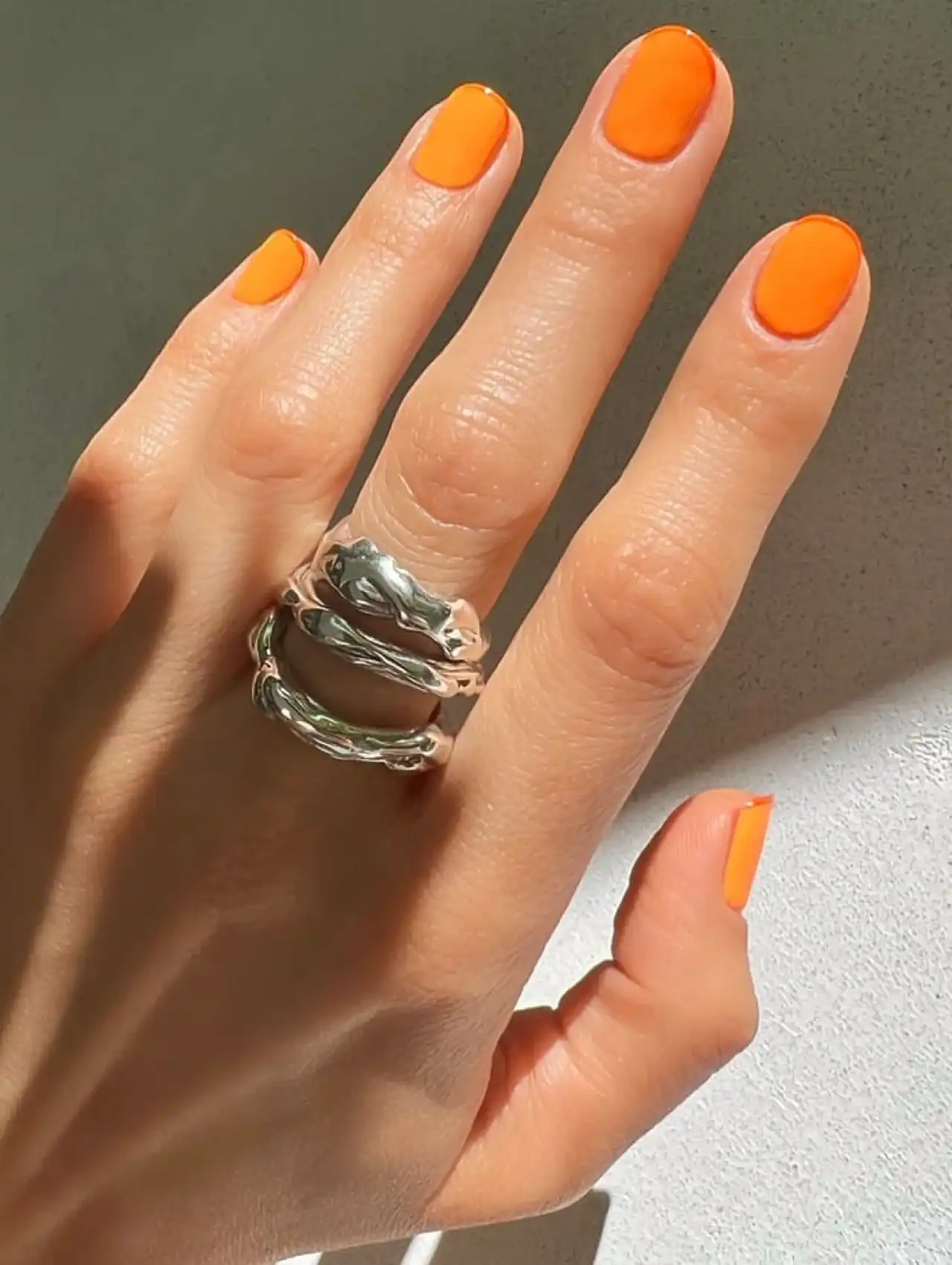 Seasonal micro French tip Thanksgiving nails in fall-inspired colors