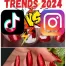 Christmas Nail Trends Instagram VS TikTok