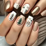 Elegant and Modern Christmas Nail Designs