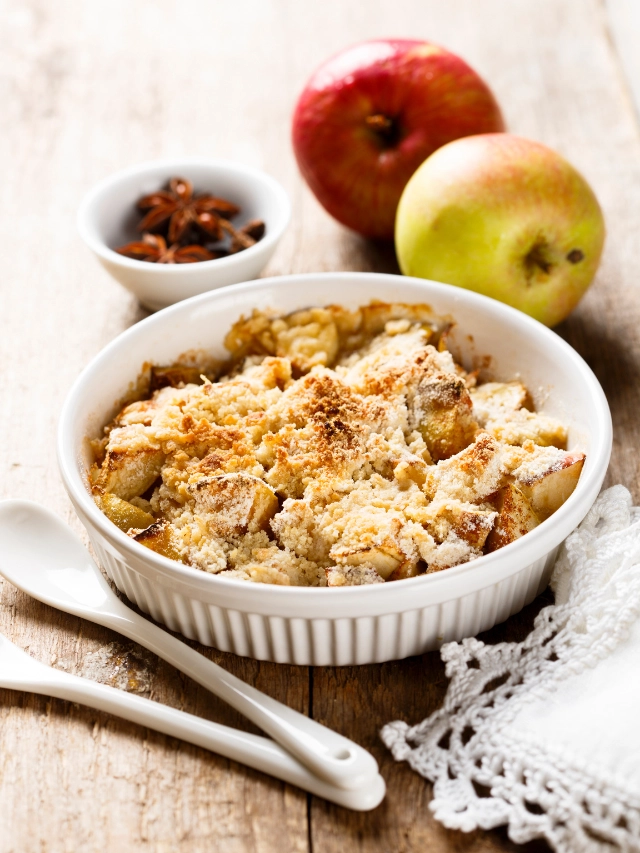 crumble de manzana