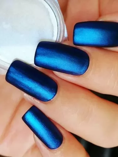 Chrome and Velvet (Velvet Glass Nails)