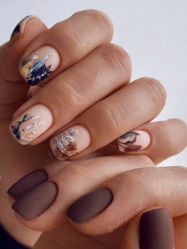 Russian Nail inspo Autumn Whisper Harmony