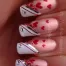 Trendy Valentines nails Elegant Heart French Tips