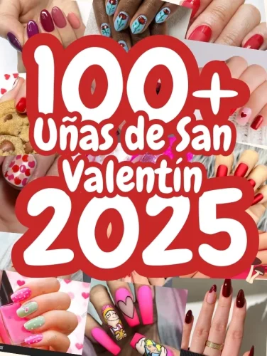 Uñas de San Valentín 2025