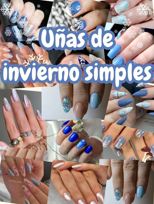 Uñas de invierno simples