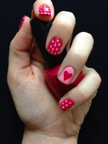 Polka Dots and Heart Accent