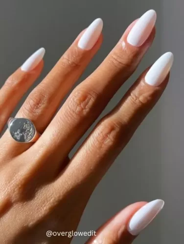 white nail polish