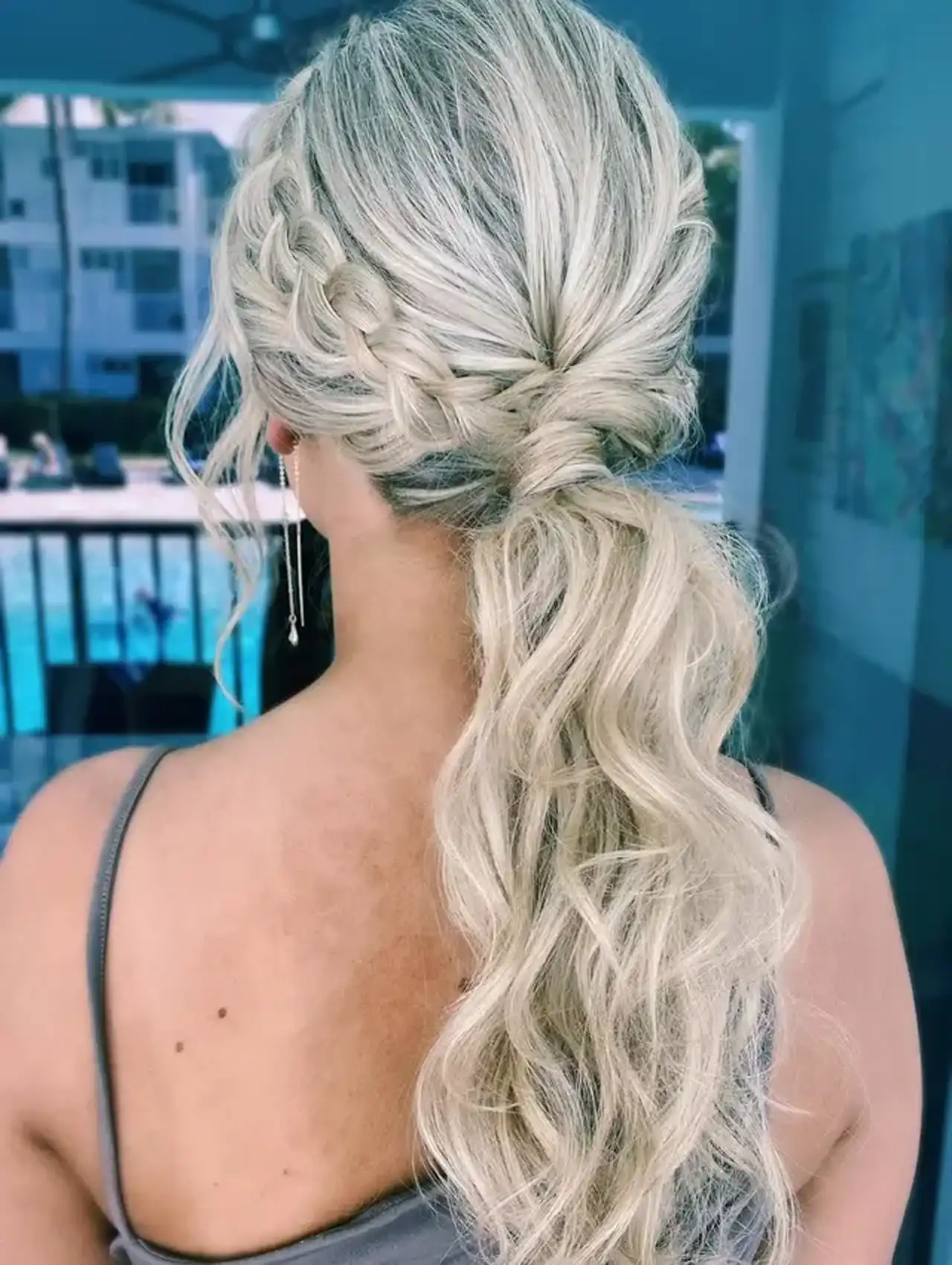 Braided low ponytail - easy hairstyles with a chic twist
