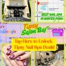 Promotional image for Tipsy Salon Bar in Winter Park, FL showcasing nail spa deals and salon location.