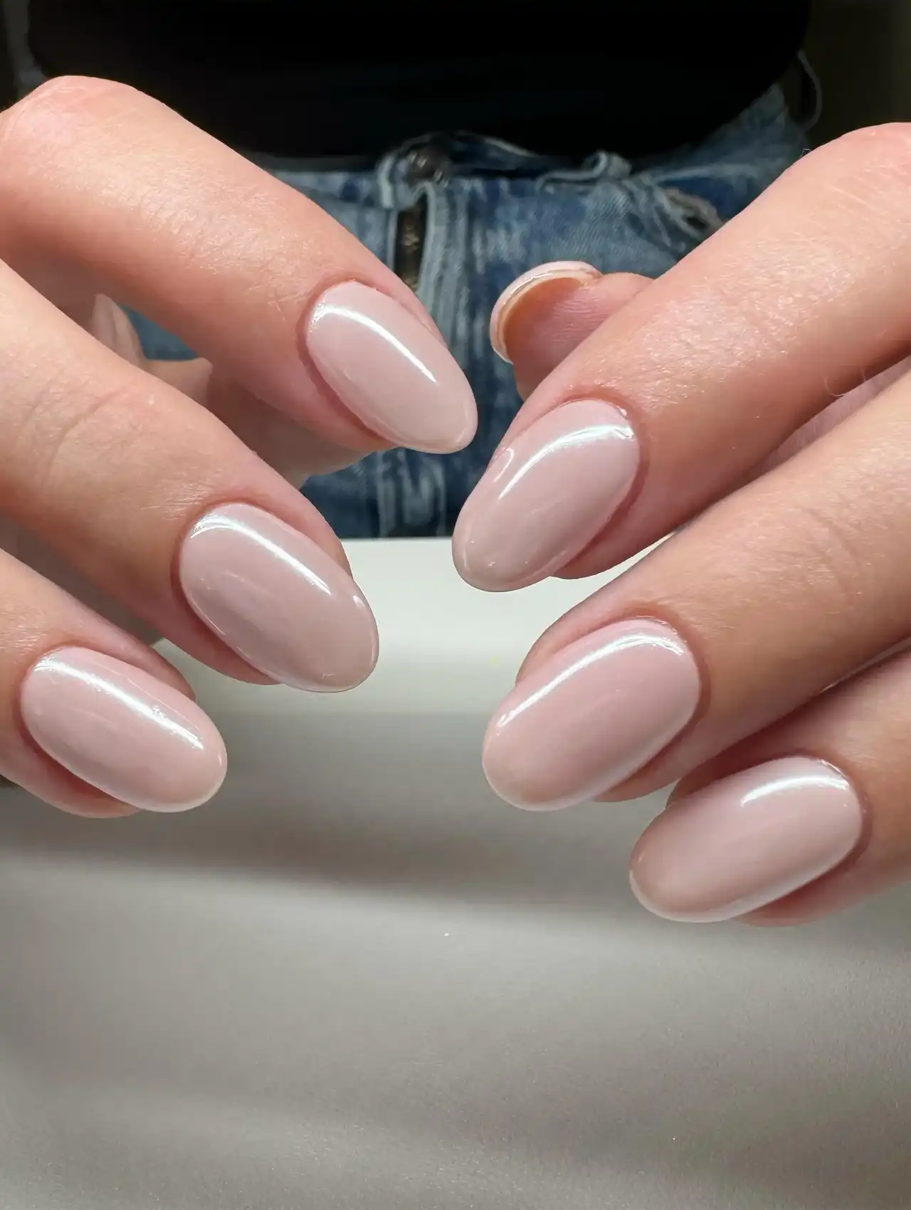 Uñas de Tendencia en rosa pálido brillante